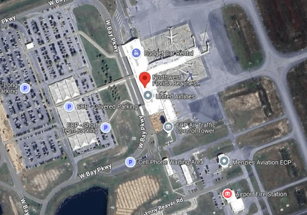 Map of Northwest Florida Beaches International Airport (ECP) 4 Satellite view of Northwest Florida Beaches International Airport