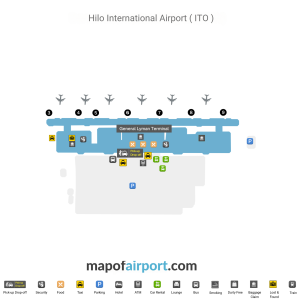 Map of Hilo International Airport (ITO)