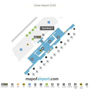 Map of Lihue Airport (LIH)