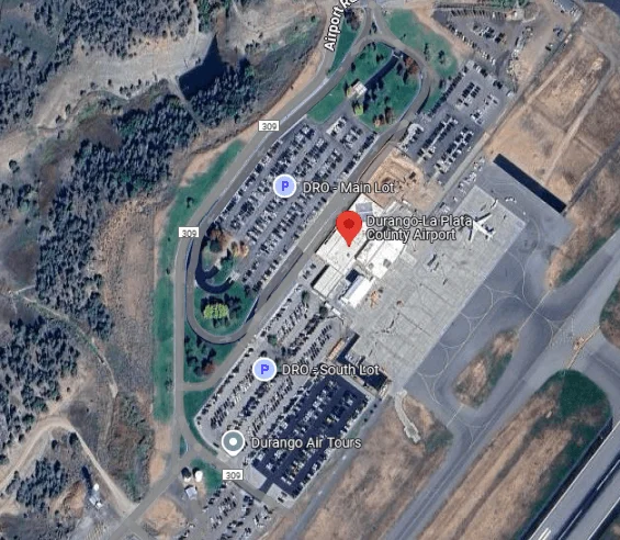 Map of Durango La Plata County Airport (DRO) 4 Satellite view of Durango Airport