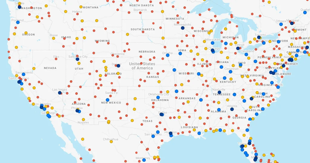 United States Airport Maps - Interactive Terminal Guides 1 us large