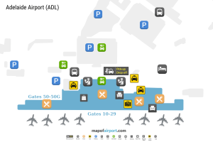 Map of Adelaide Airport (ADL) Map of Adelaide Airport (ADL)