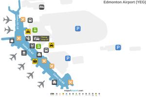 Map of Edmonton Airport (YEG) Map of Edmonton Airport (YEG)