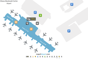 Map of Ottawa Airport (YOW) Map of Ottawa Airport (YOW)