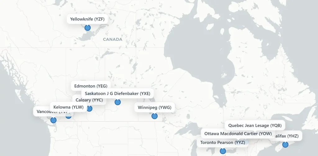 Airport Maps in Canada - Terminal Maps 1 airport maps in canada