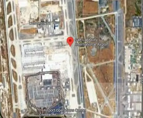 Map of Salt Lake City Airport (SLC) 4 Satellite view of Salt Lake City Airport