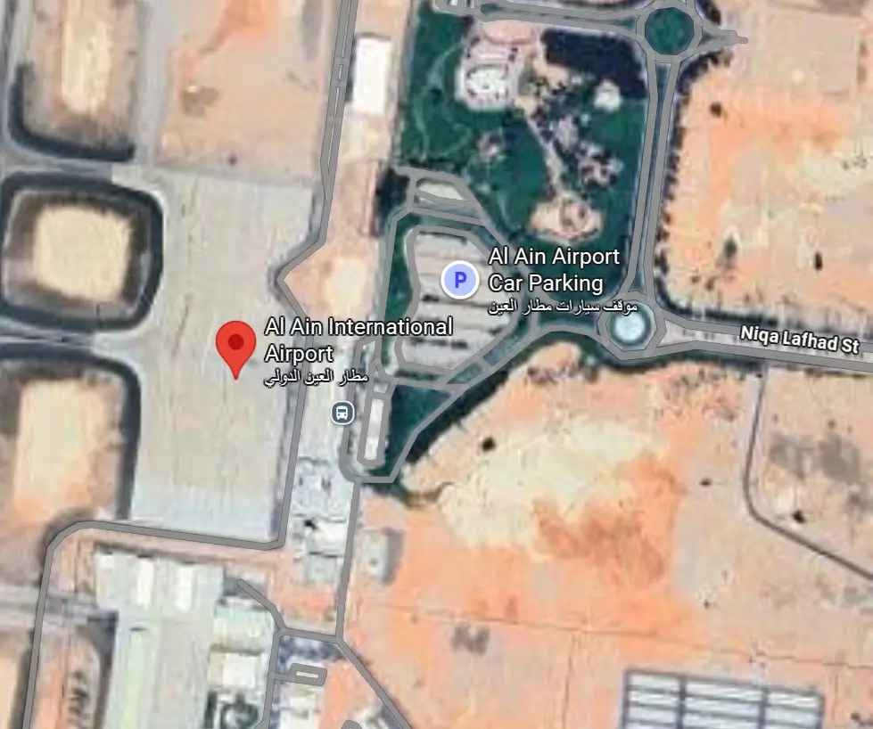 Map of Al Ain Airport (AAN) 4 Satellite view of Al Ain Airport