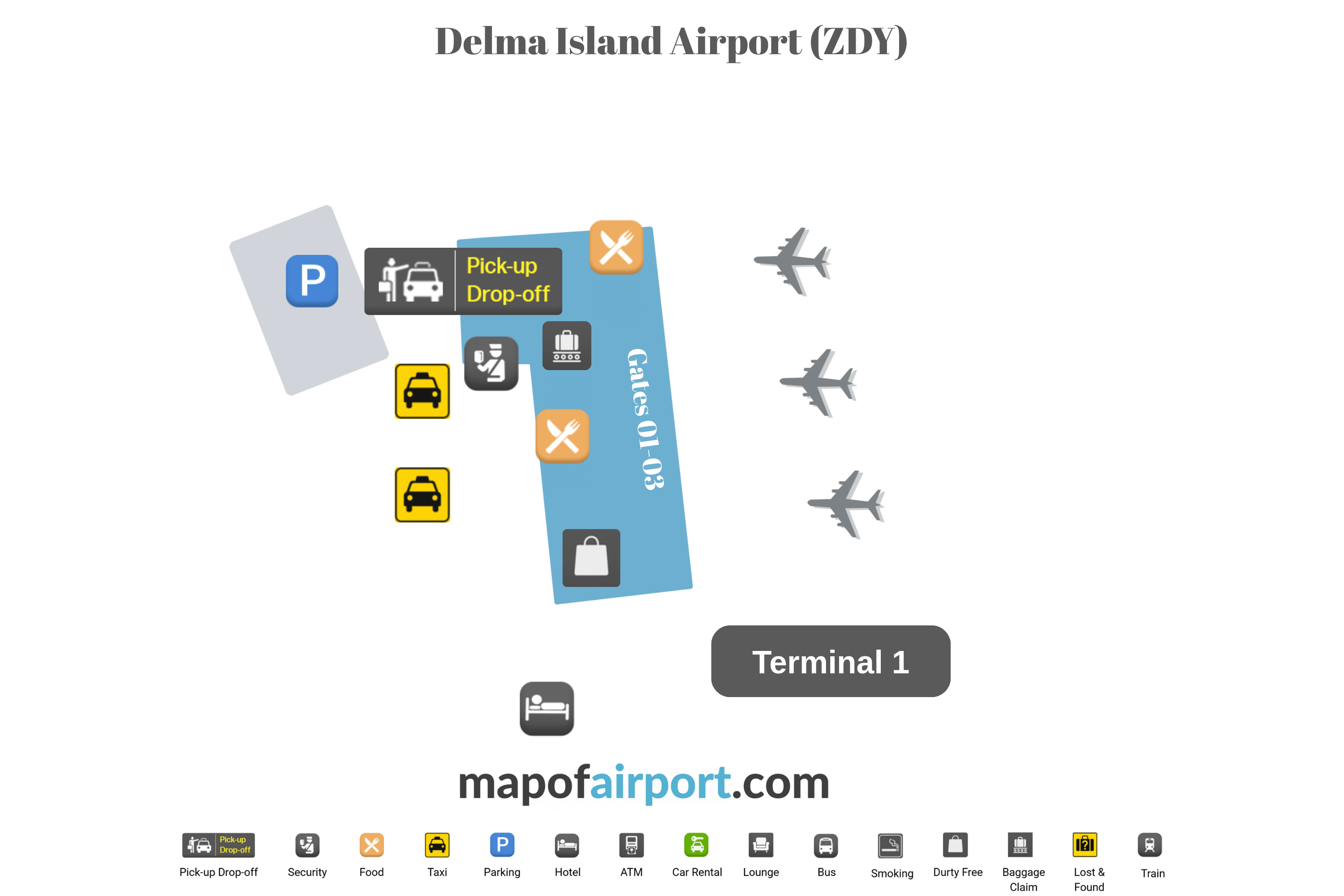 Map of Delma Island Airport (ZDY) Map of Delma Island Airport (ZDY)