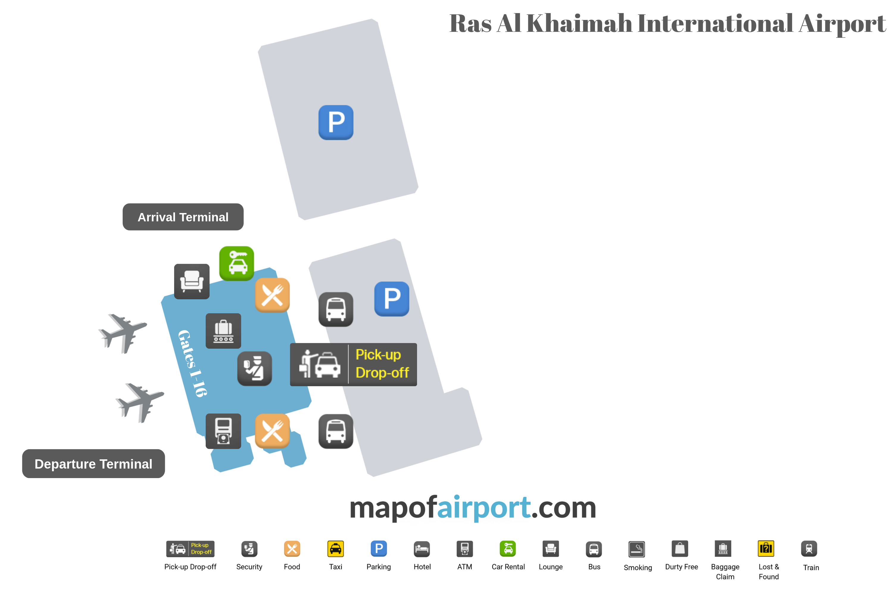 Map of Ras Al Khaimah Airport (RKT) Map of Ras Al Khaimah Airport (RKT)