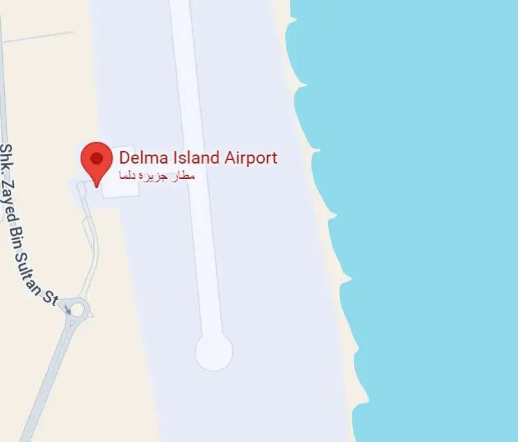 Map of Delma Island Airport (ZDY) 5 Delma Airport destination map