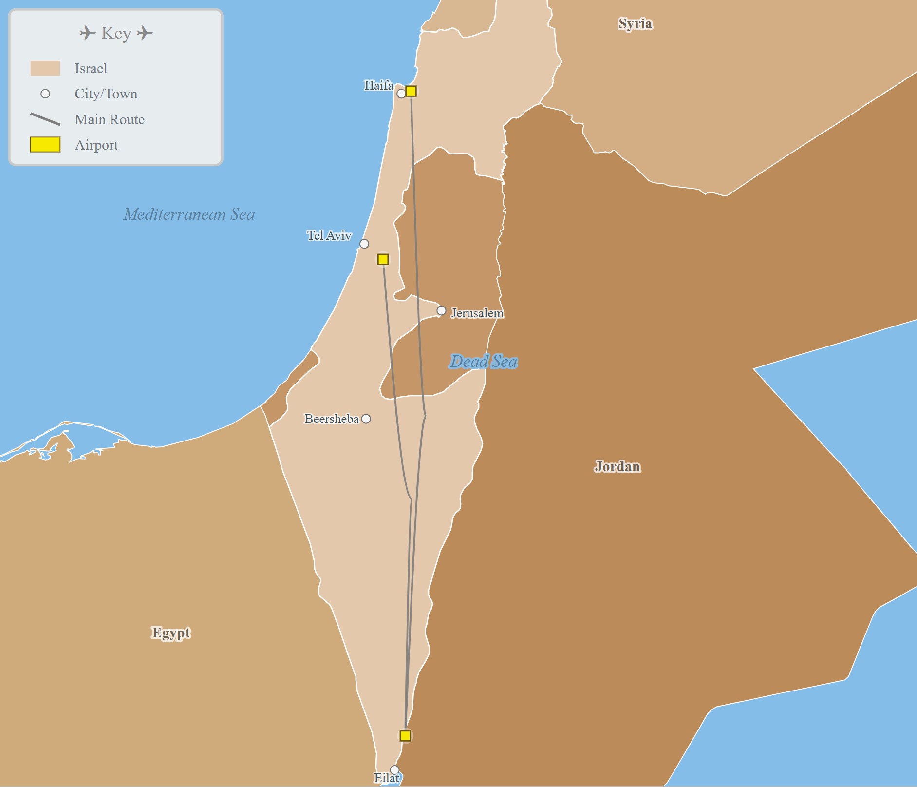 Airport Maps in Israel – Terminal Maps